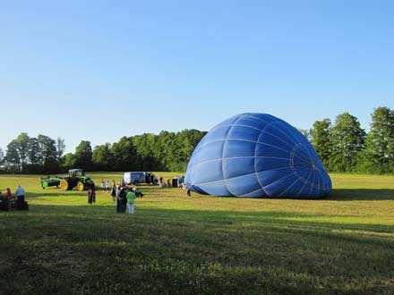 Balloon getting inflated